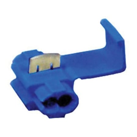 3M Insulation-Displacement Wire Connector, 14 AWG Max, Blue, Polypropylene Insulation, 600 V, 50 PK 7100167044